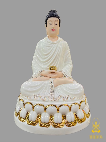 Phật Bổn Sư sứ trắng 