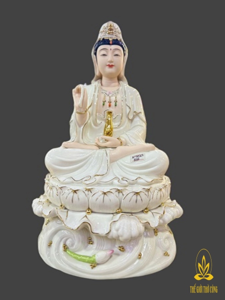 Quan Âm sứ trắng 217