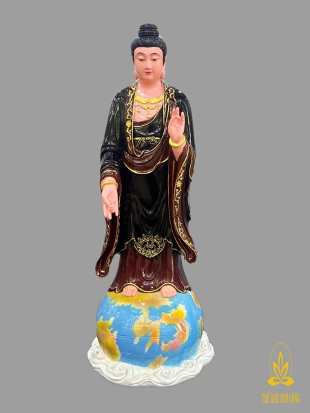 Diêu Trì Địa Mẫu poly đứng màu da